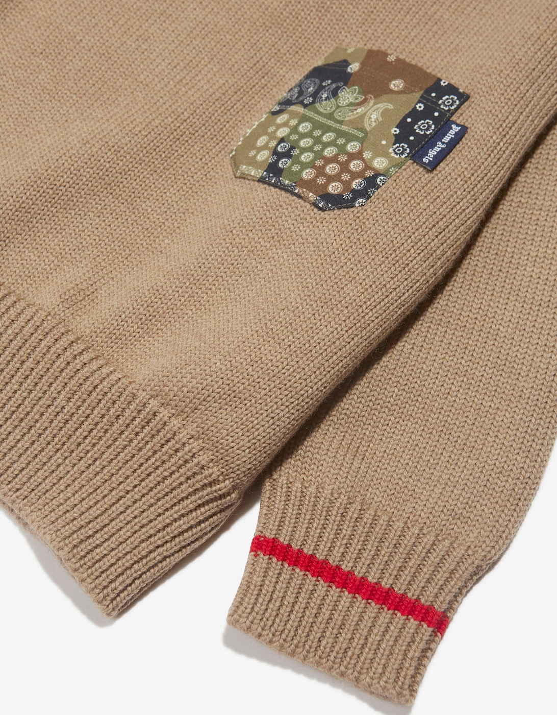 Boys Palm Brush Camo Jumper in Beige
