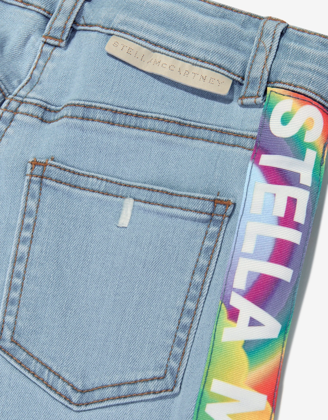Girls Logo Jeans in Blue