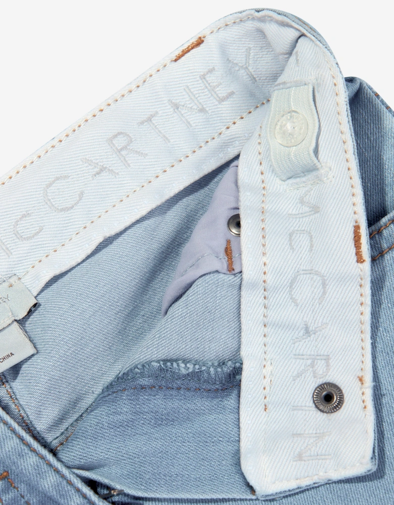 Girls Logo Jeans in Blue