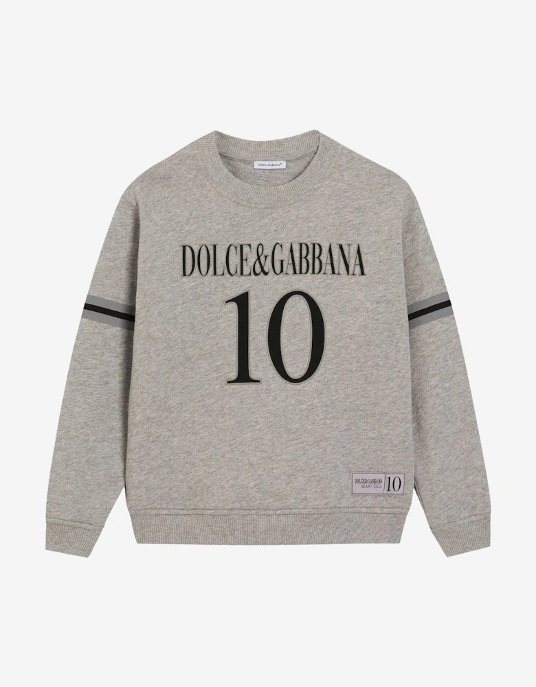 Boys Logo Sweatshirt in Grey