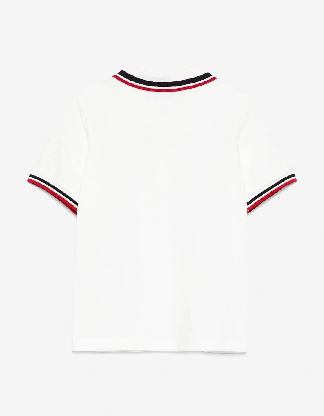 Boys Logo Polo Shirt in White