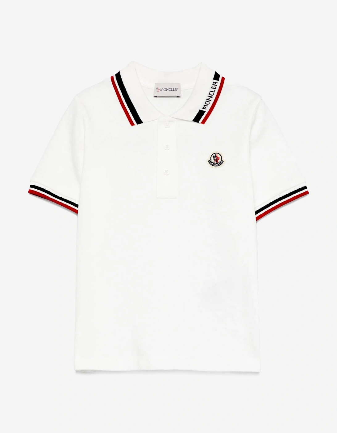 Boys Logo Polo Shirt in White, 5 of 4