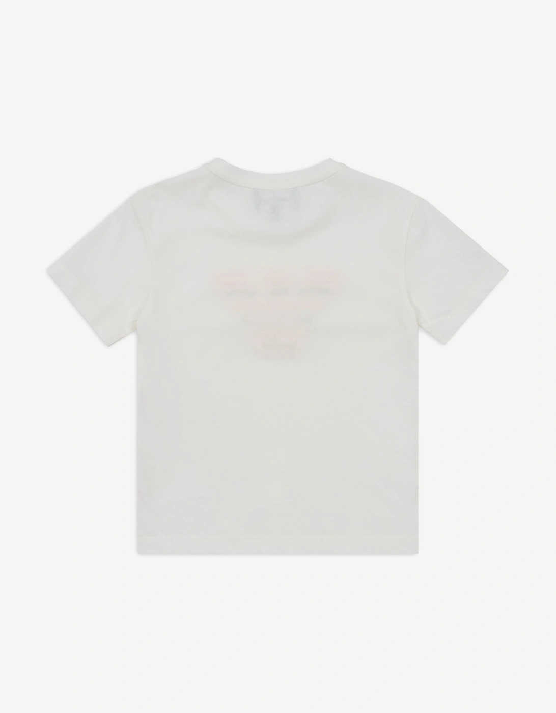 Girls Embellished Logo T-Shirt in White