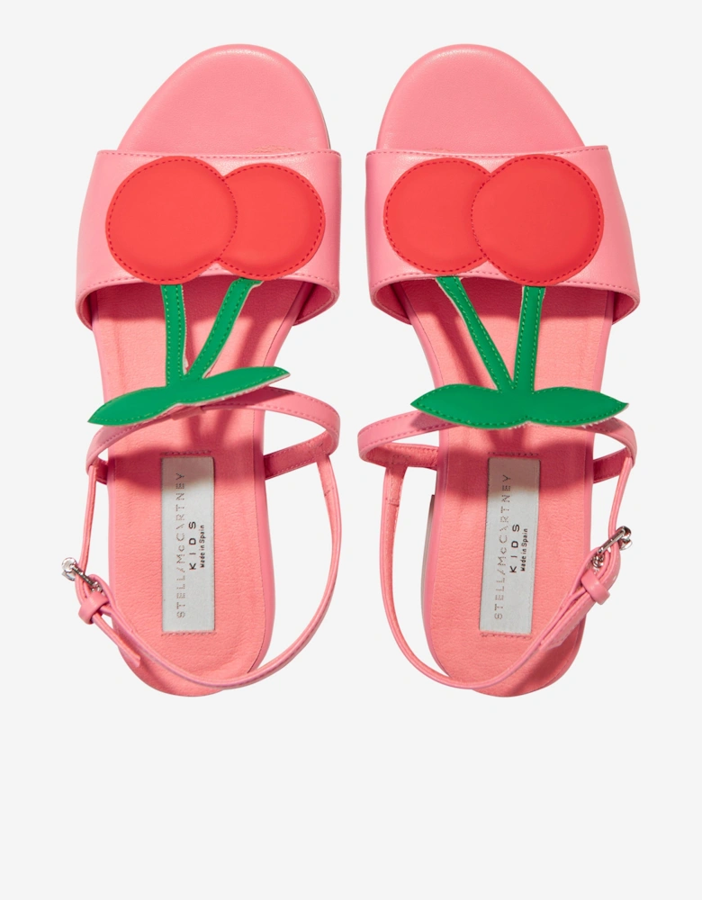 Girls Cherry Sandals in Pink