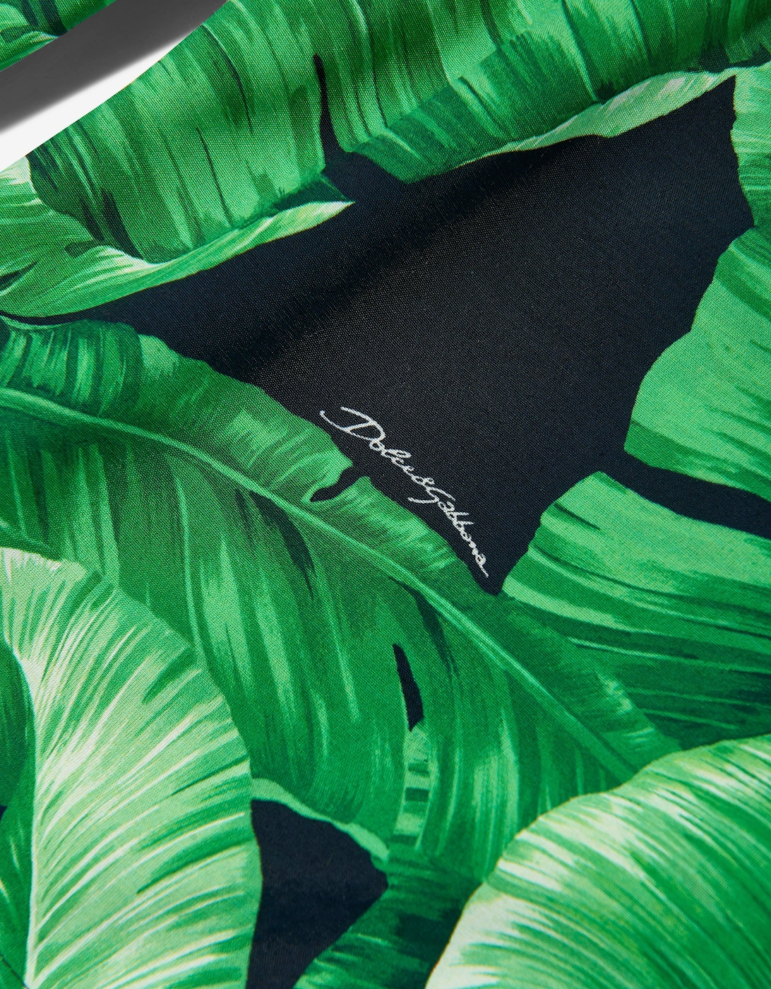 Boys Banana Leaf Bermuda Shorts in Green