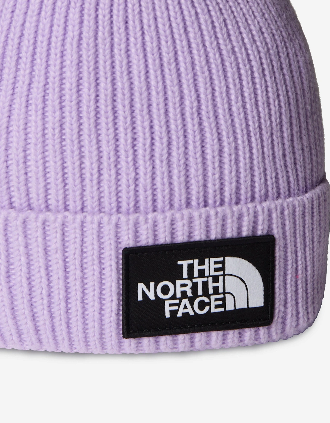 Girls Logo Box Cuffed Beanie in Purple