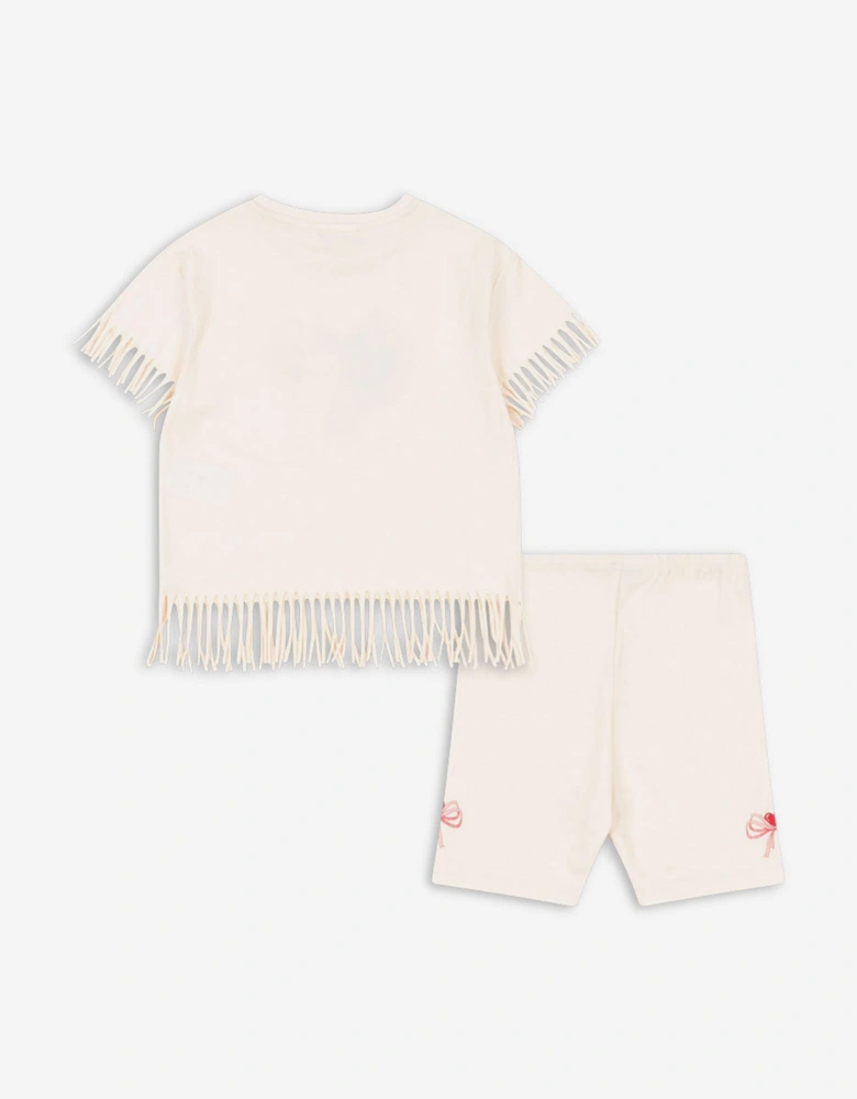 Girls Marah Short Set in Ivory