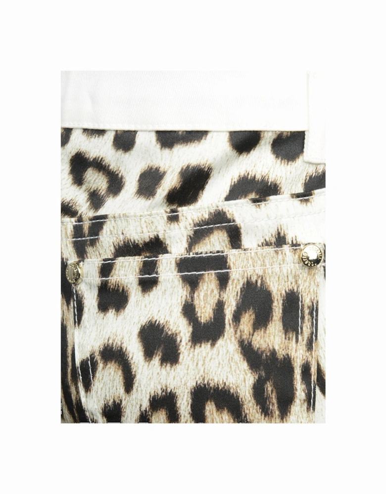 Girls & Leopard Gabardine Trousers