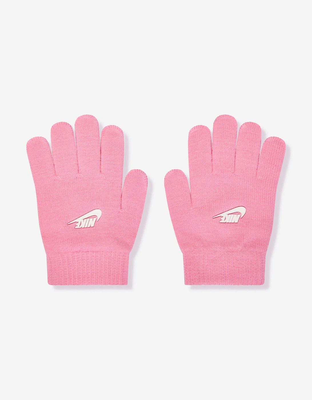 Girls Swoosh Pom Beanie and Glove Set in Pink