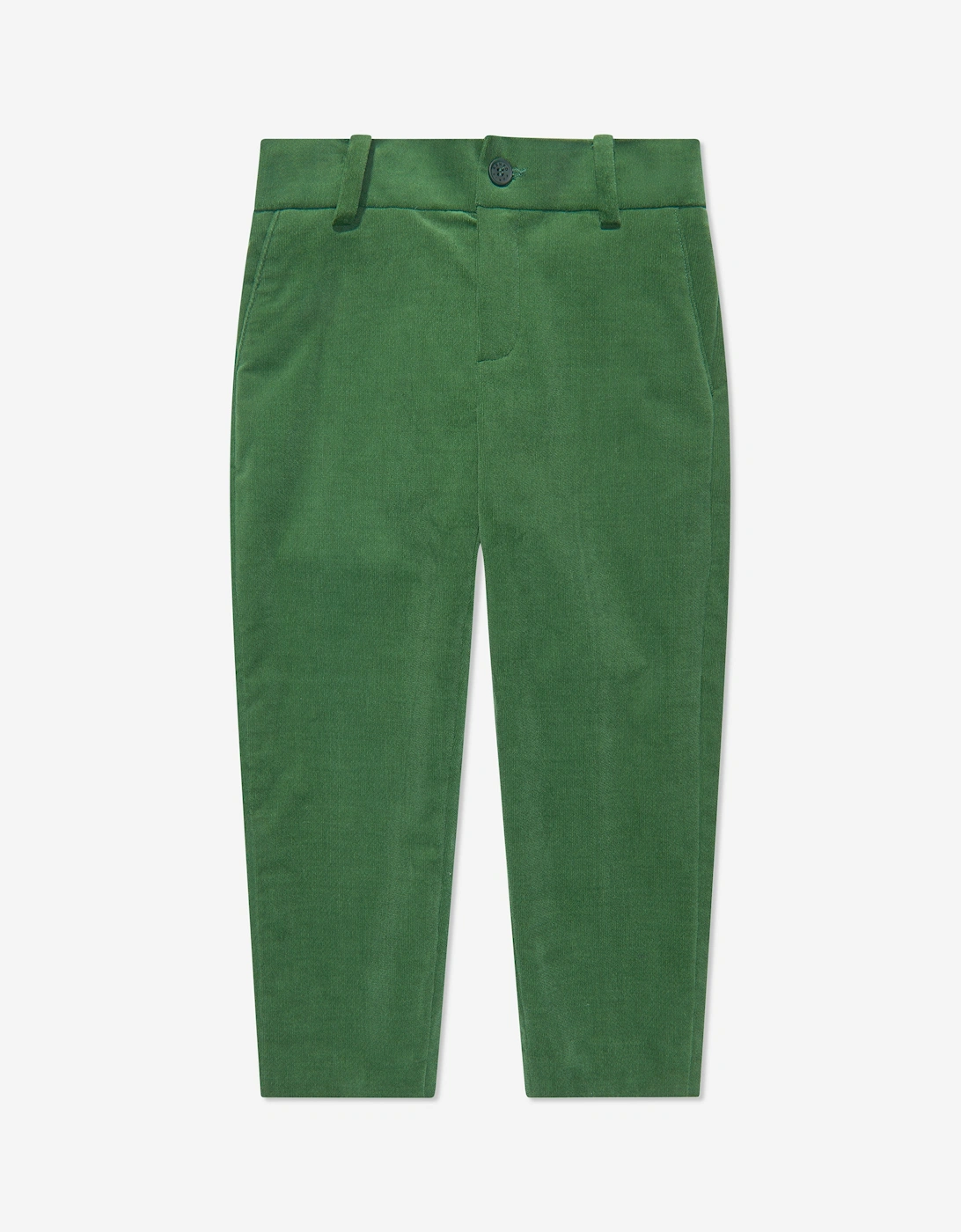 Boys Velvet Trousers in Green, 5 of 4