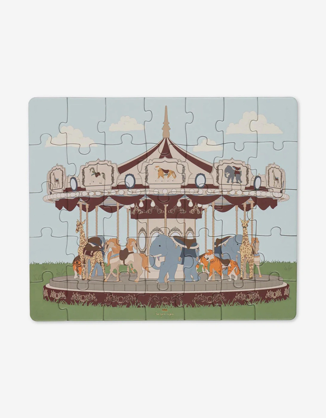 Konges Sløjd Kids 35 Piece Carousel Puzzle in Multicolour, 4 of 3