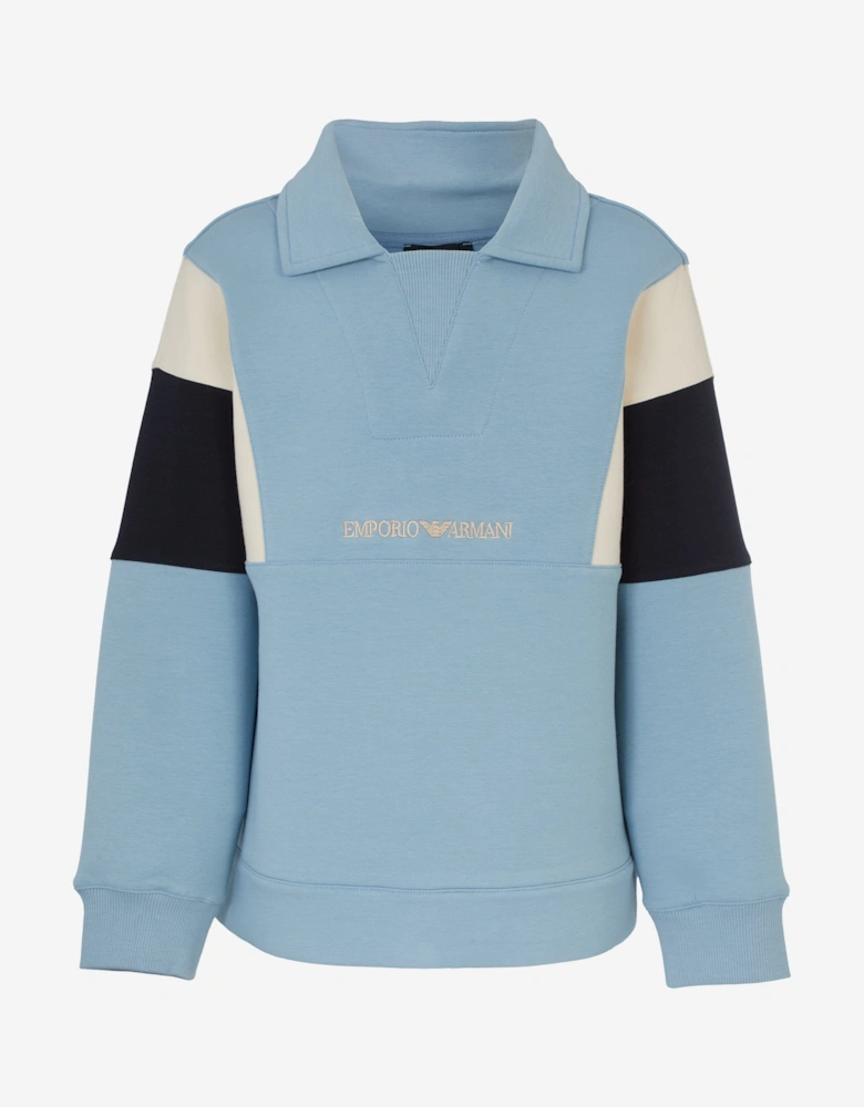 Boys Colourblock Sweatshirt in Blue