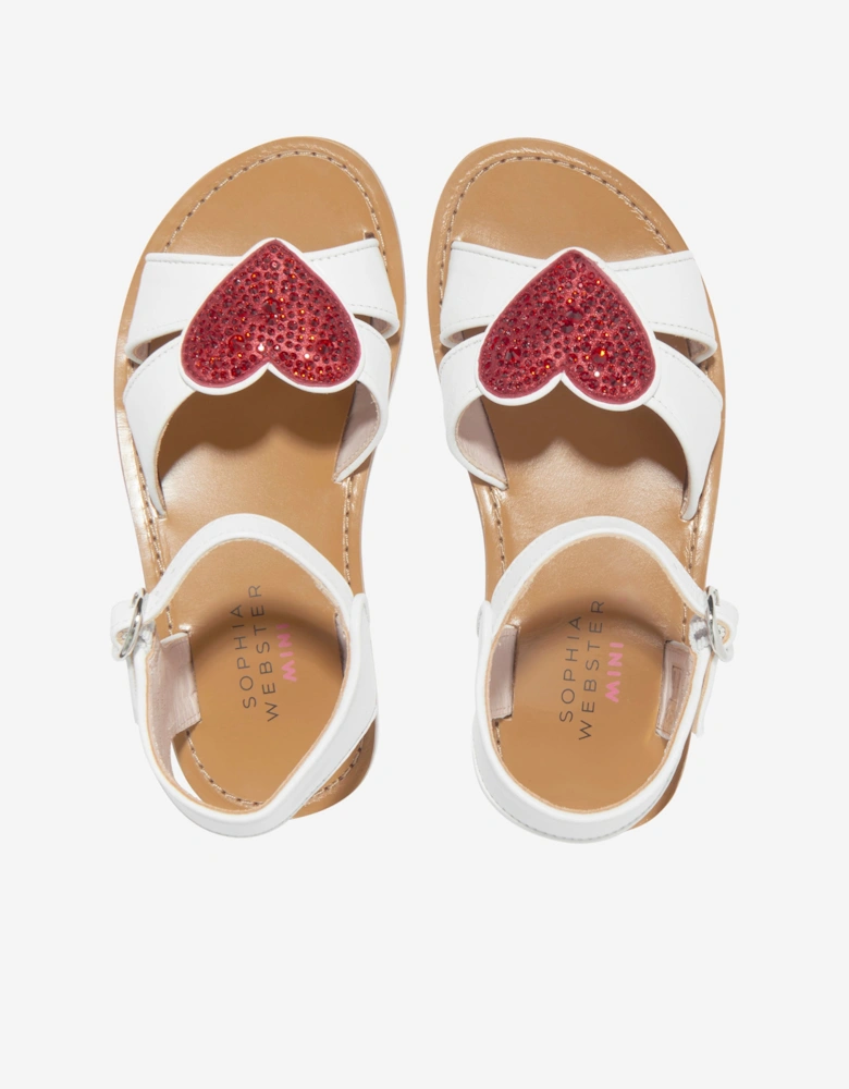 Girls Amora Sandals in White