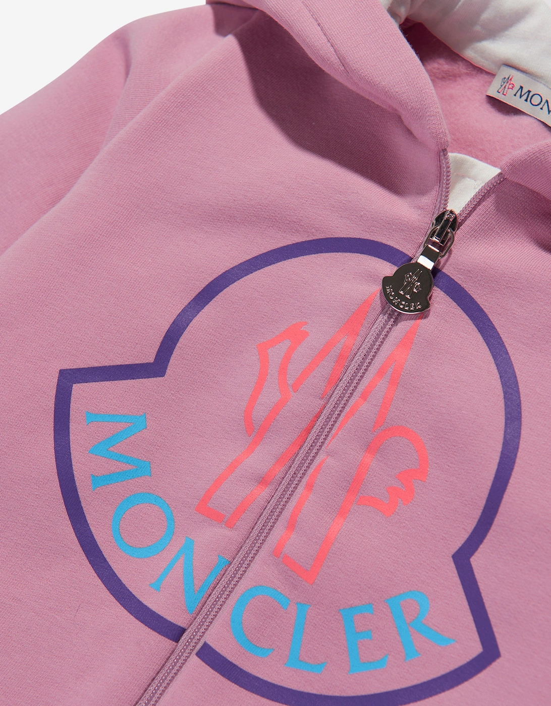 Enfant Baby Girls Logo Zip Up Top in Pink