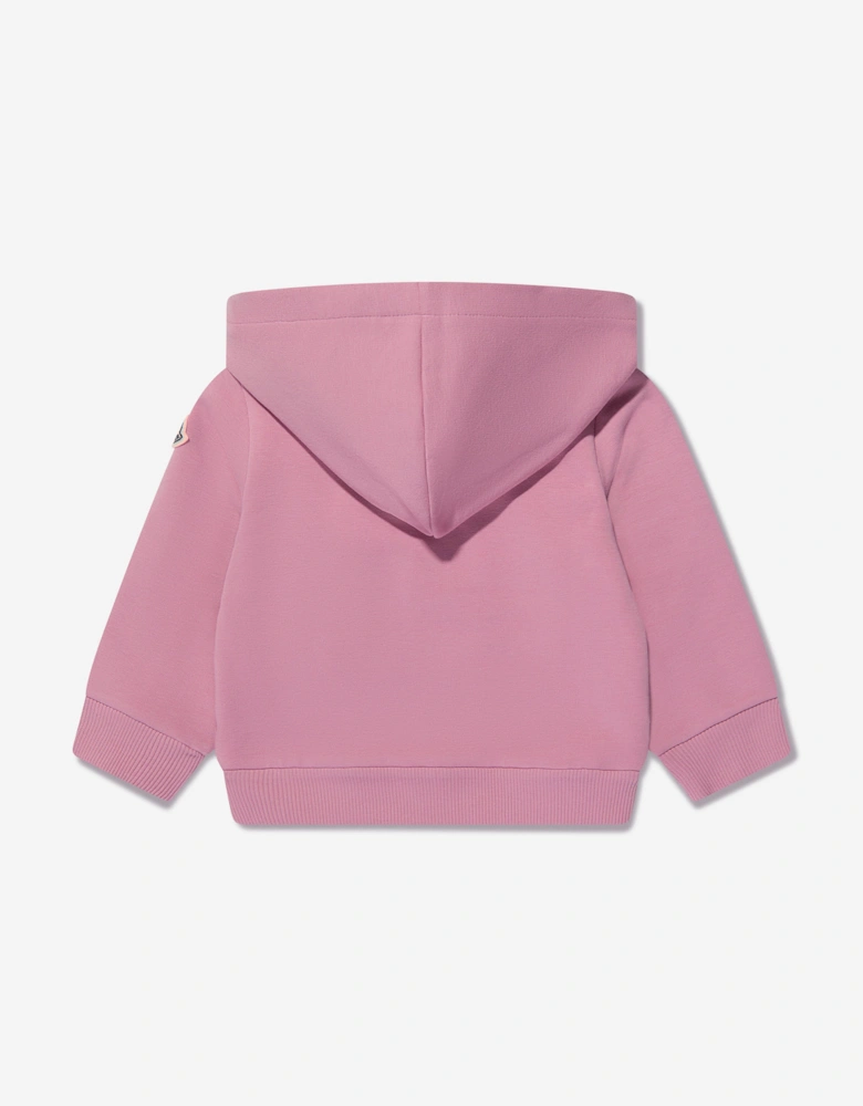 Enfant Baby Girls Logo Zip Up Top in Pink