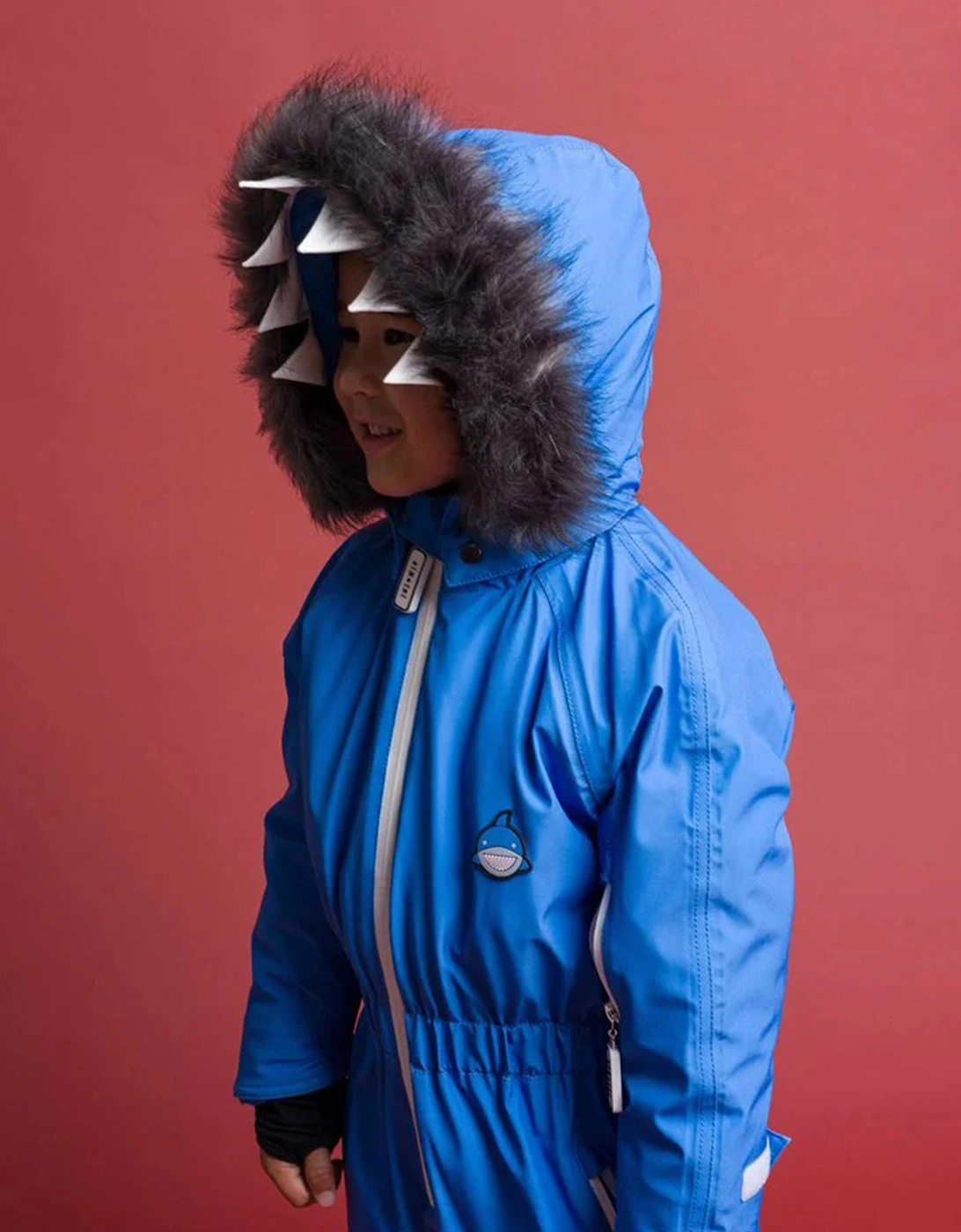 Boys Reef The Shark Snowsuit in Blue