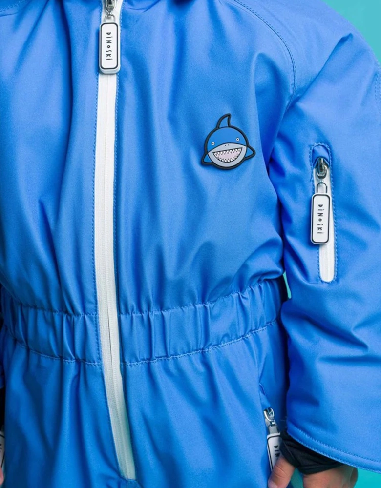 Boys Reef The Shark Snowsuit in Blue