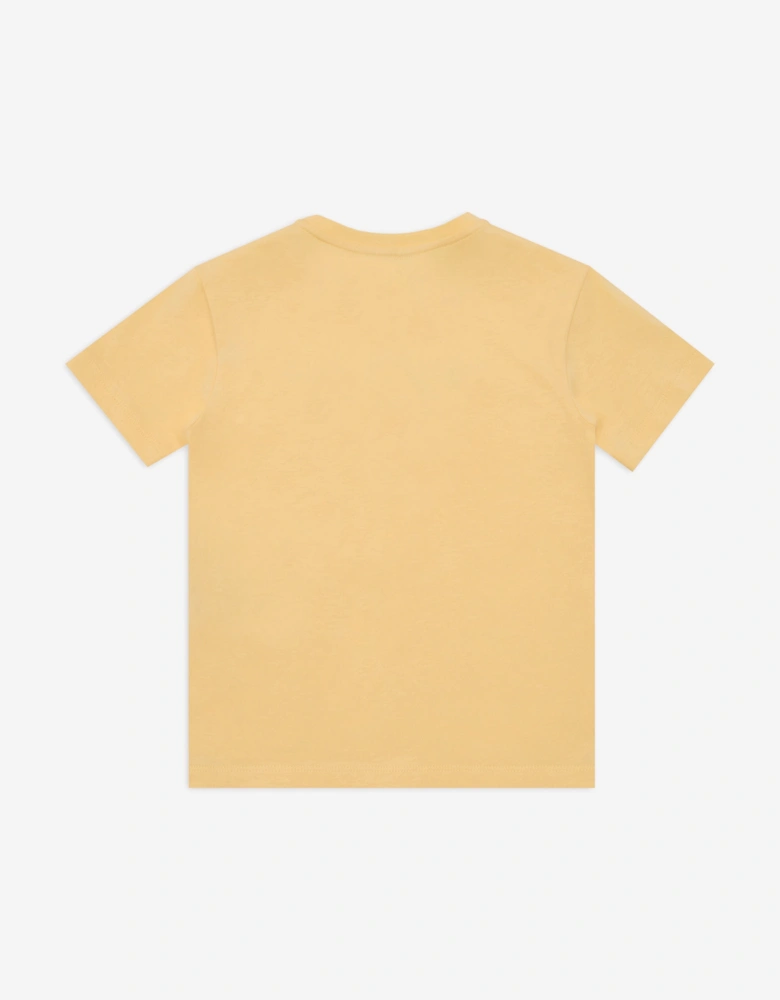 Girls Daisy Logo T-Shirt in Yellow