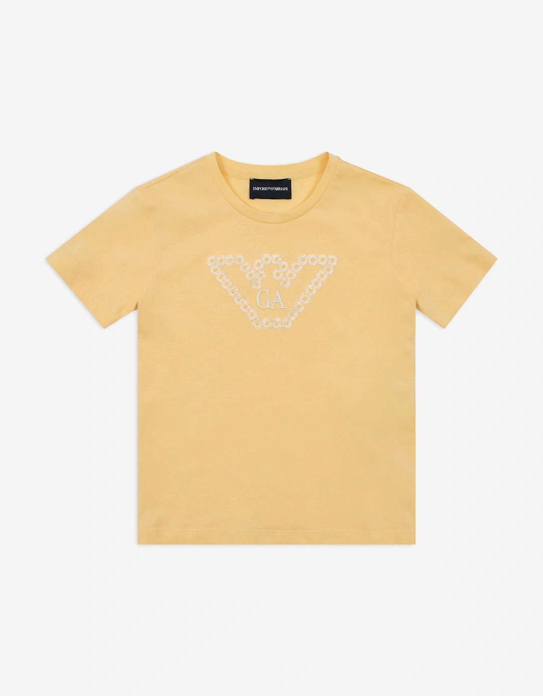 Girls Daisy Logo T-Shirt in Yellow, 5 of 4