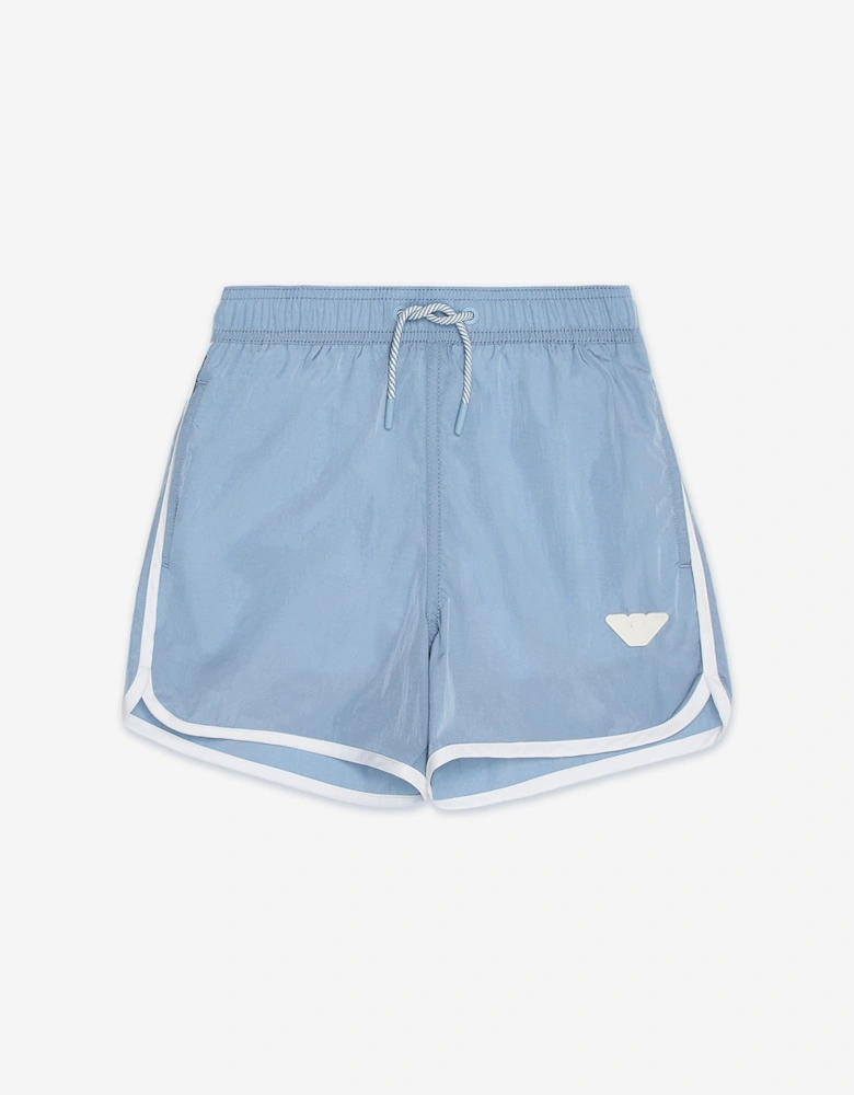 Boys Logo Swim Shorts in Blue