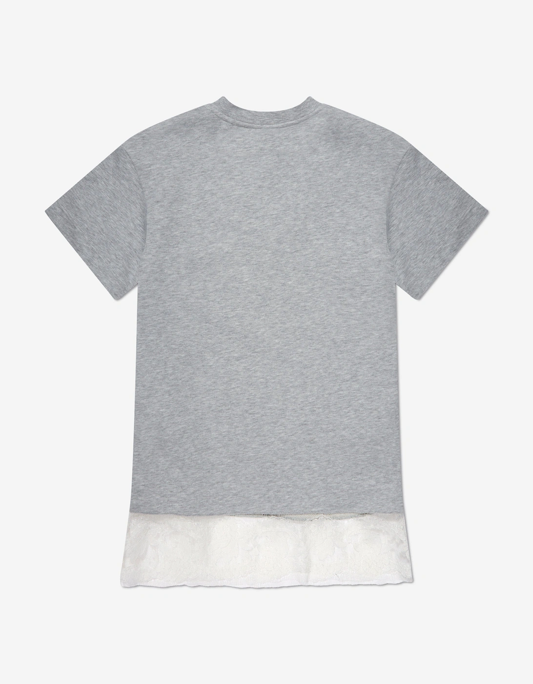 Girls Jersey Logo Dress in Grey