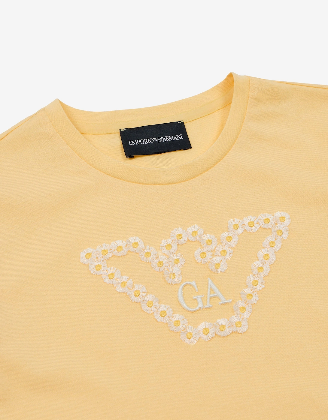 Girls Daisy Logo T-Shirt in Yellow