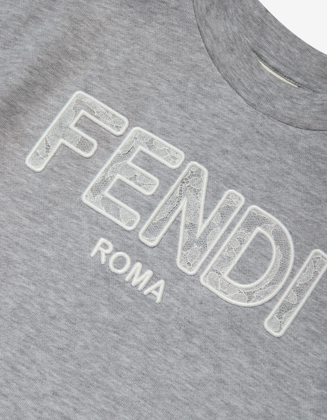 Girls Jersey Logo Dress in Grey