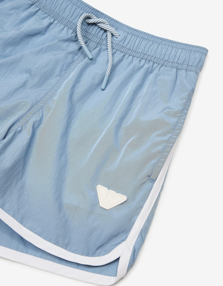 Boys Logo Swim Shorts in Blue