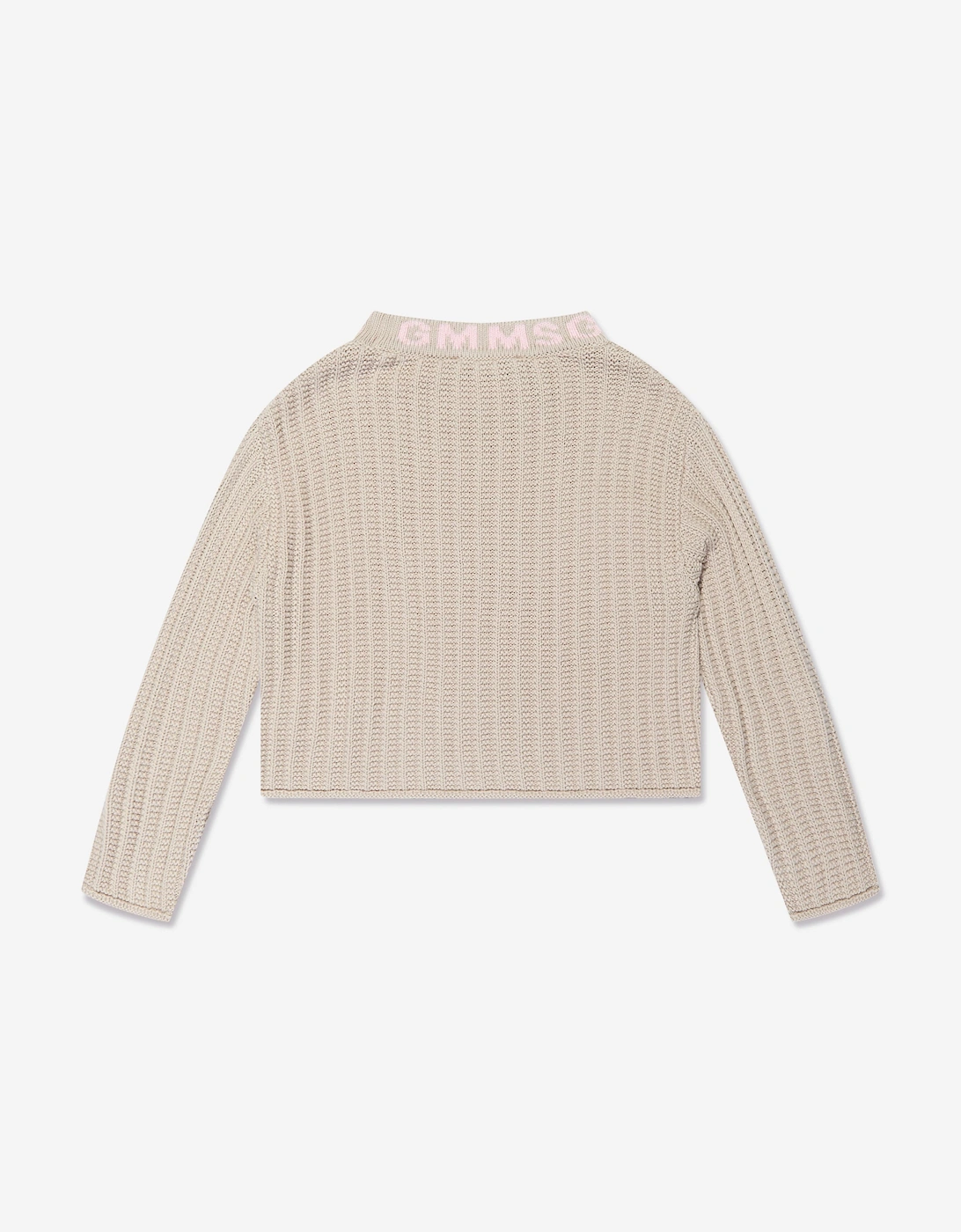 Girls Knitted Jumper in Beige