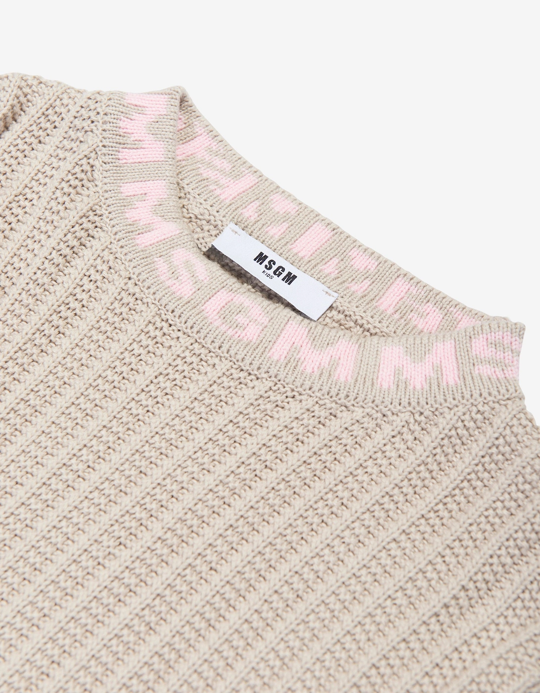 Girls Knitted Jumper in Beige