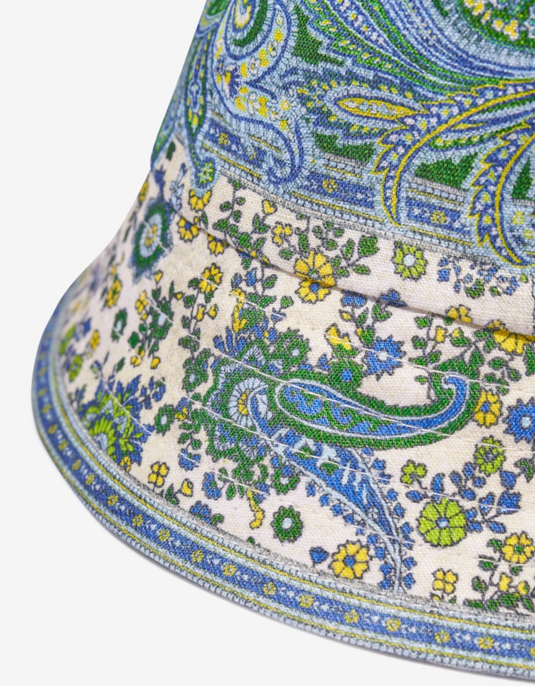 Girls Paisley Bucket Hat in Green