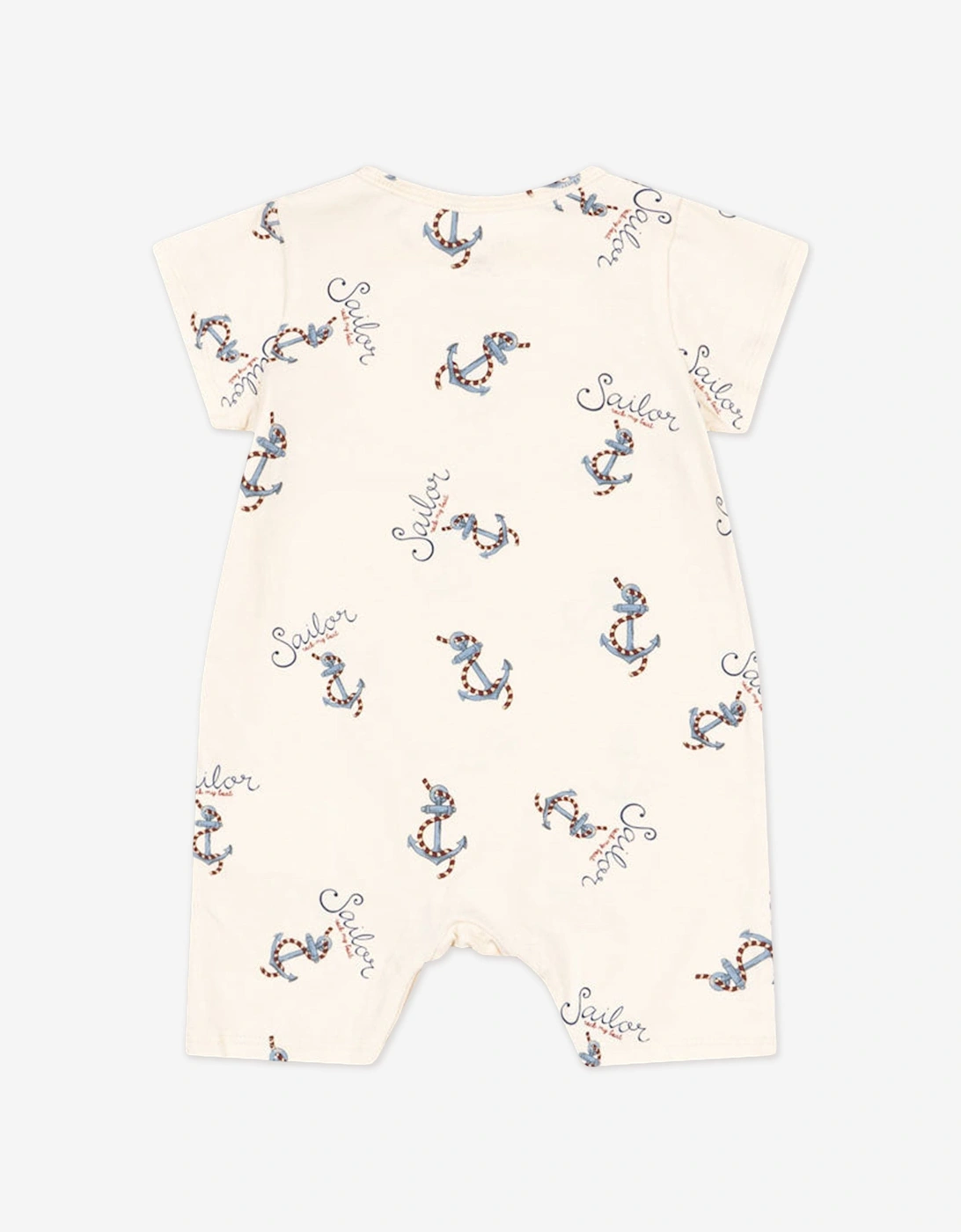 Baby Boys Rock My Boat Romper in Ivory