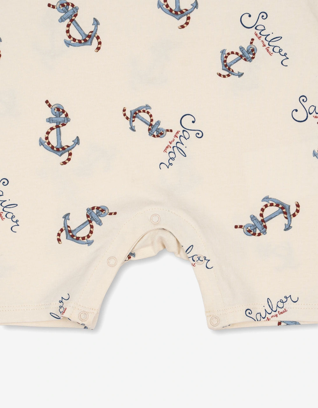 Baby Boys Rock My Boat Romper in Ivory