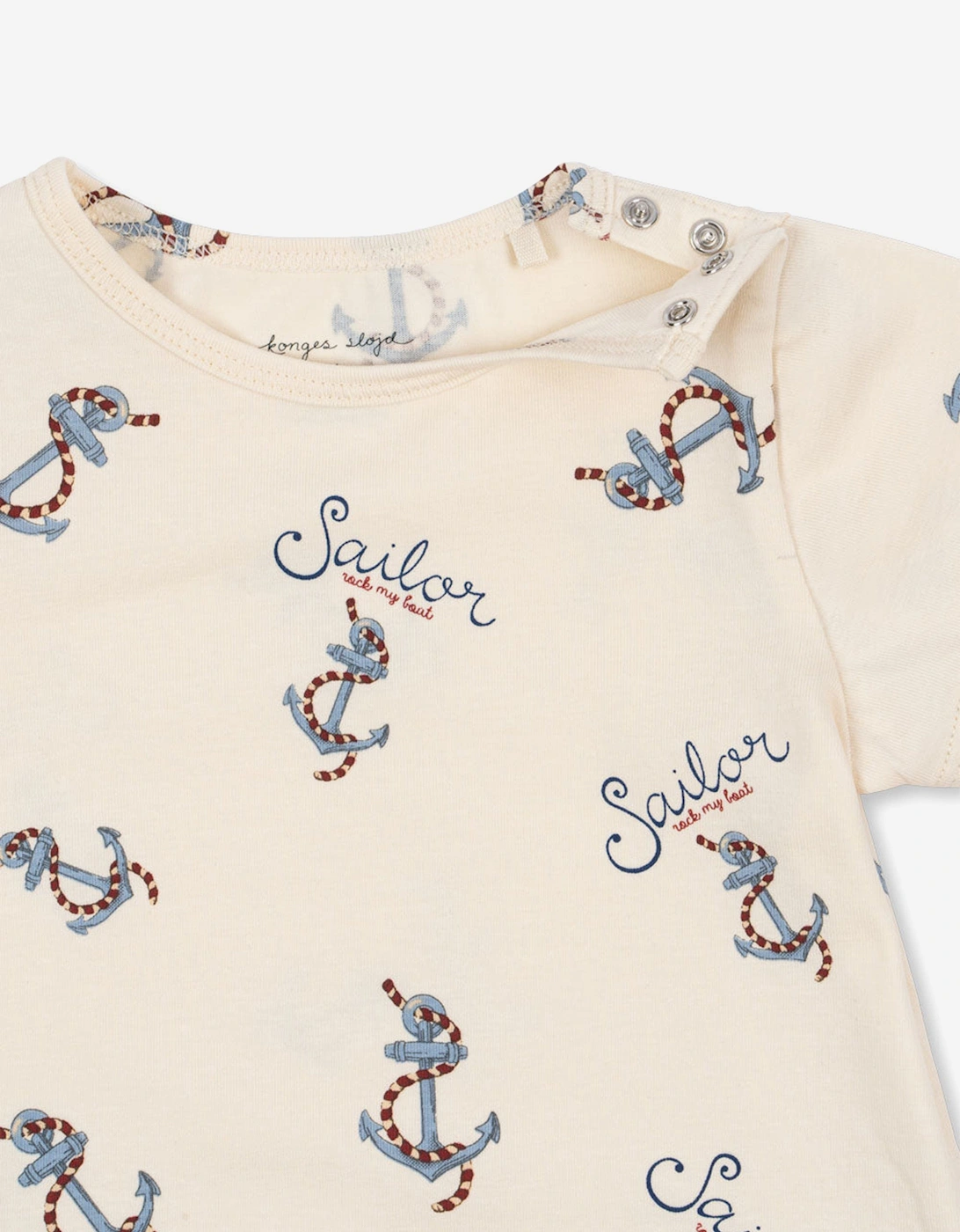 Baby Boys Rock My Boat Romper in Ivory