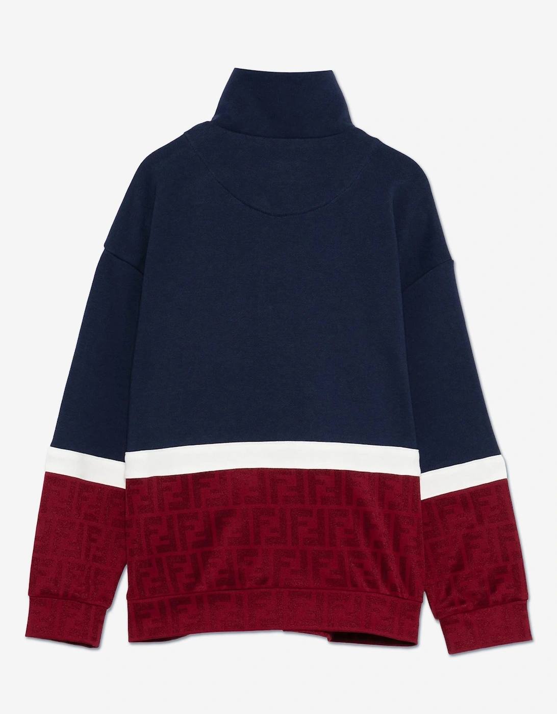 Kids 25 Logo Zip Up Top in Navy