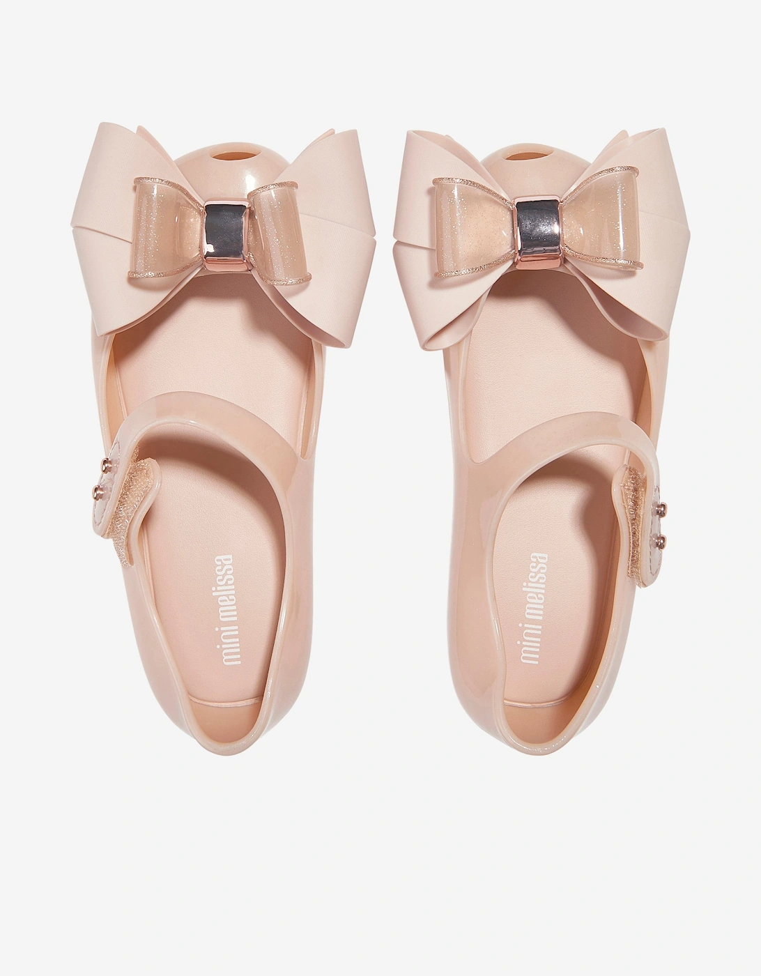 Girls Mini Ultragirl Fab Bow Ballerinas in Pink