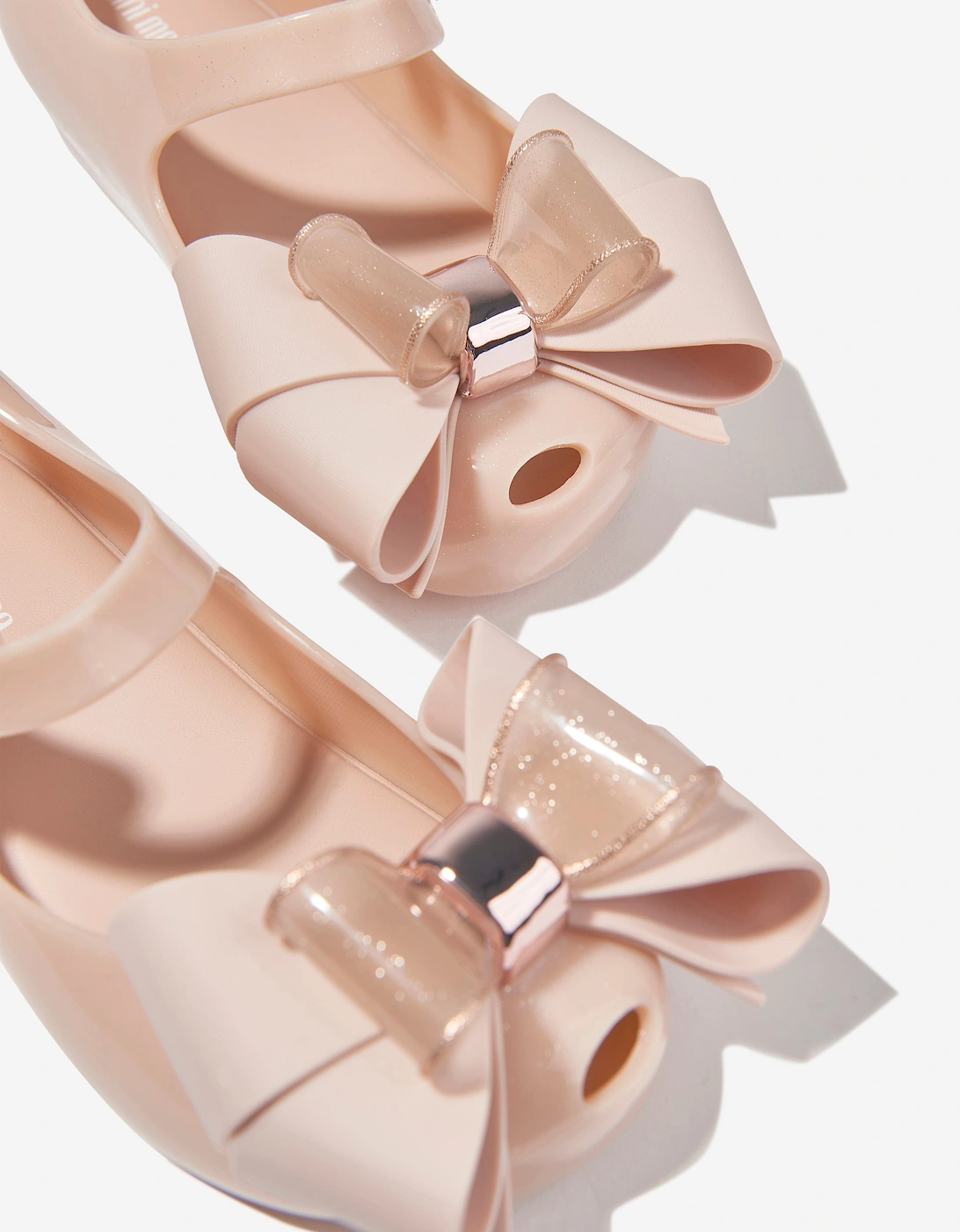Girls Mini Ultragirl Fab Bow Ballerinas in Pink