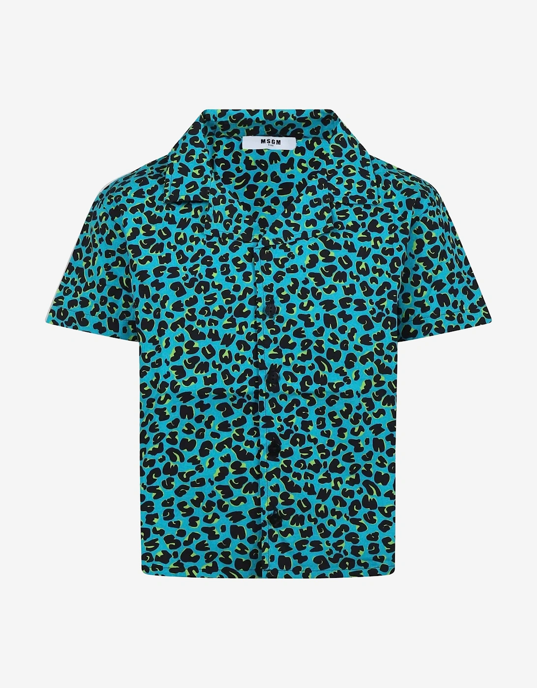 Boys Animal Print Shirt in Green, 5 of 4