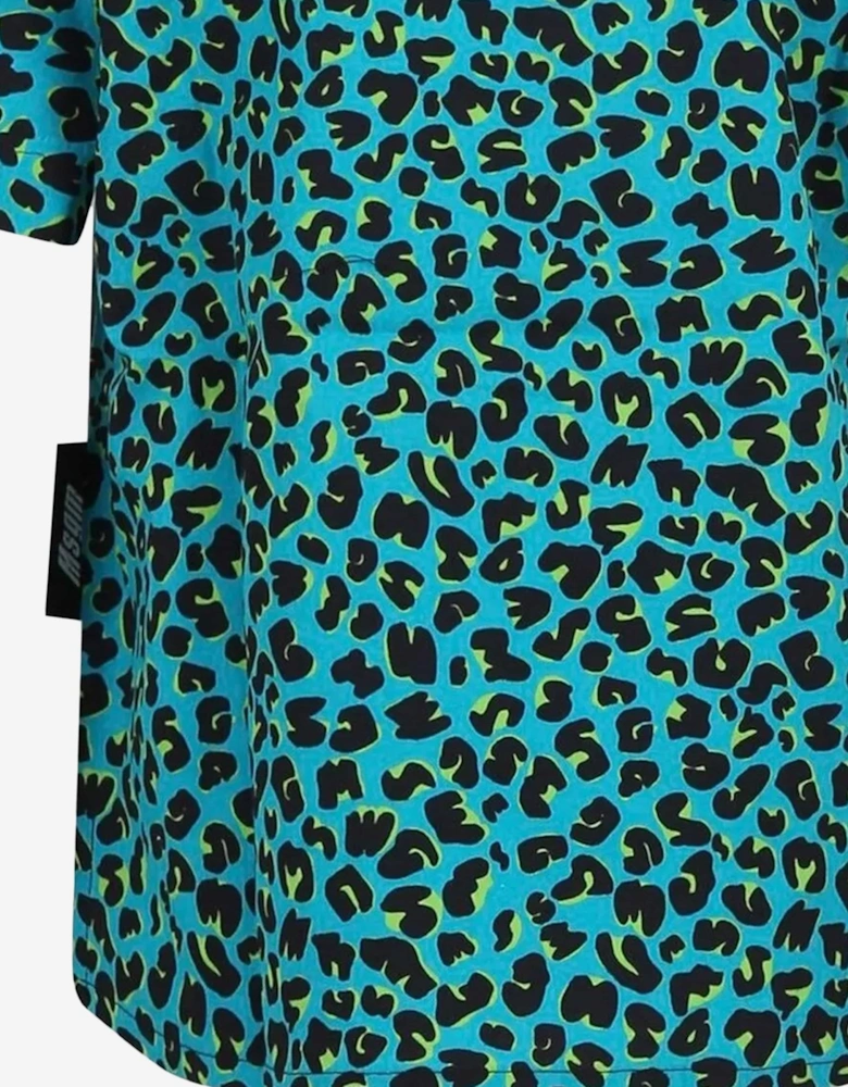 Boys Animal Print Shirt in Green