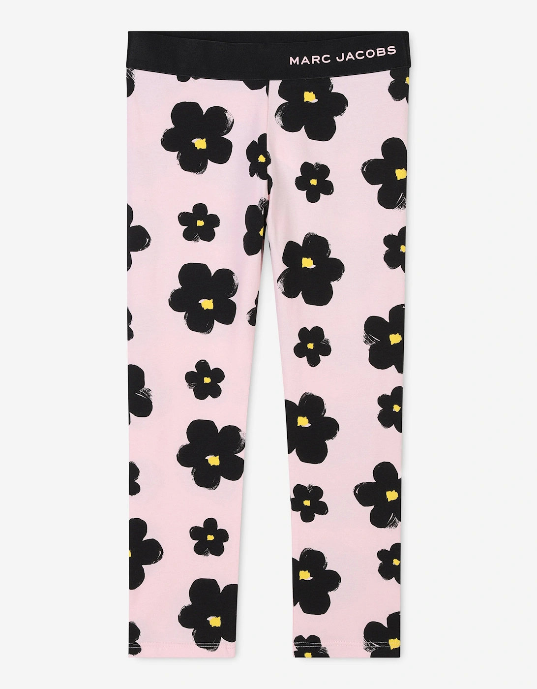 Girls Daisy Print Leggings in Pink, 5 of 4