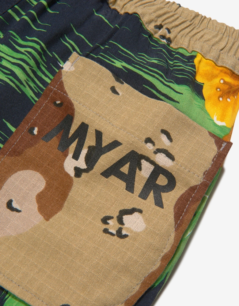 Boys Cotton Hawaiian Print Shorts