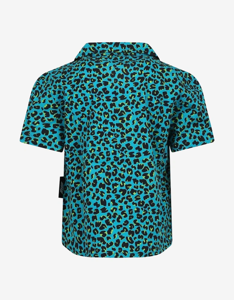 Boys Animal Print Shirt in Green