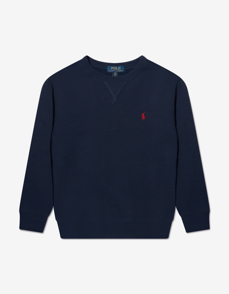 Boys Logo Sweatshirt in Navy