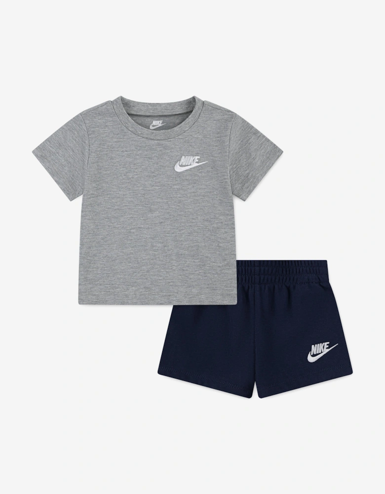 Kids Club LBR Knit Short Set in Navy