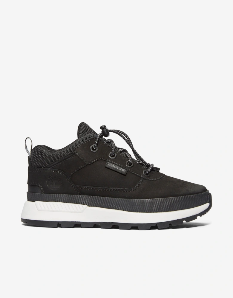 Boys Low Lace-Up Trainers in Black