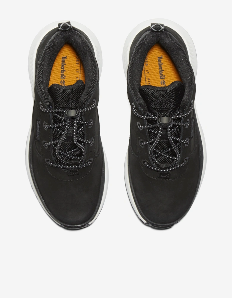 Boys Low Lace-Up Trainers in Black