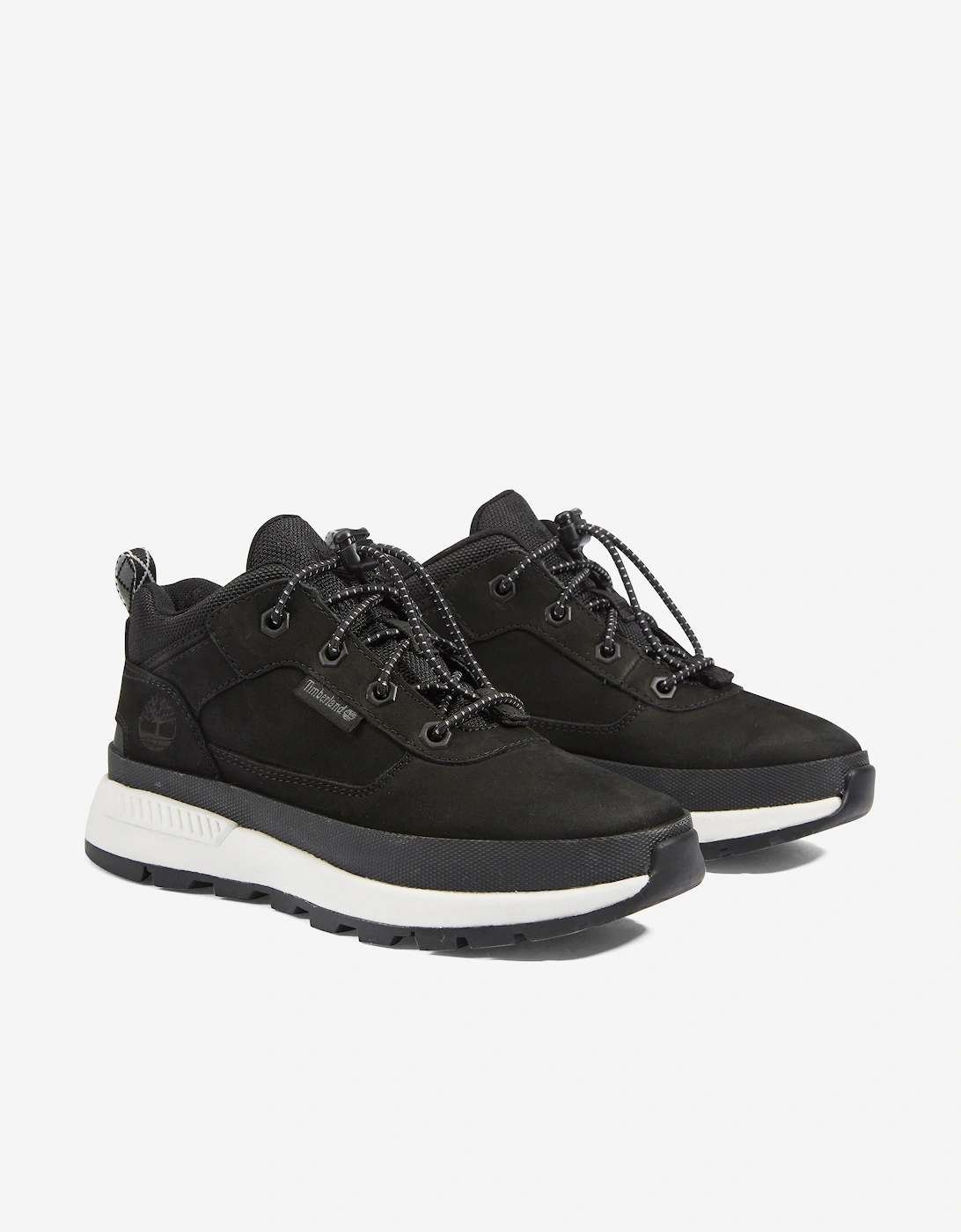 Boys Low Lace-Up Trainers in Black