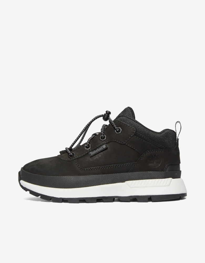 Boys Low Lace-Up Trainers in Black