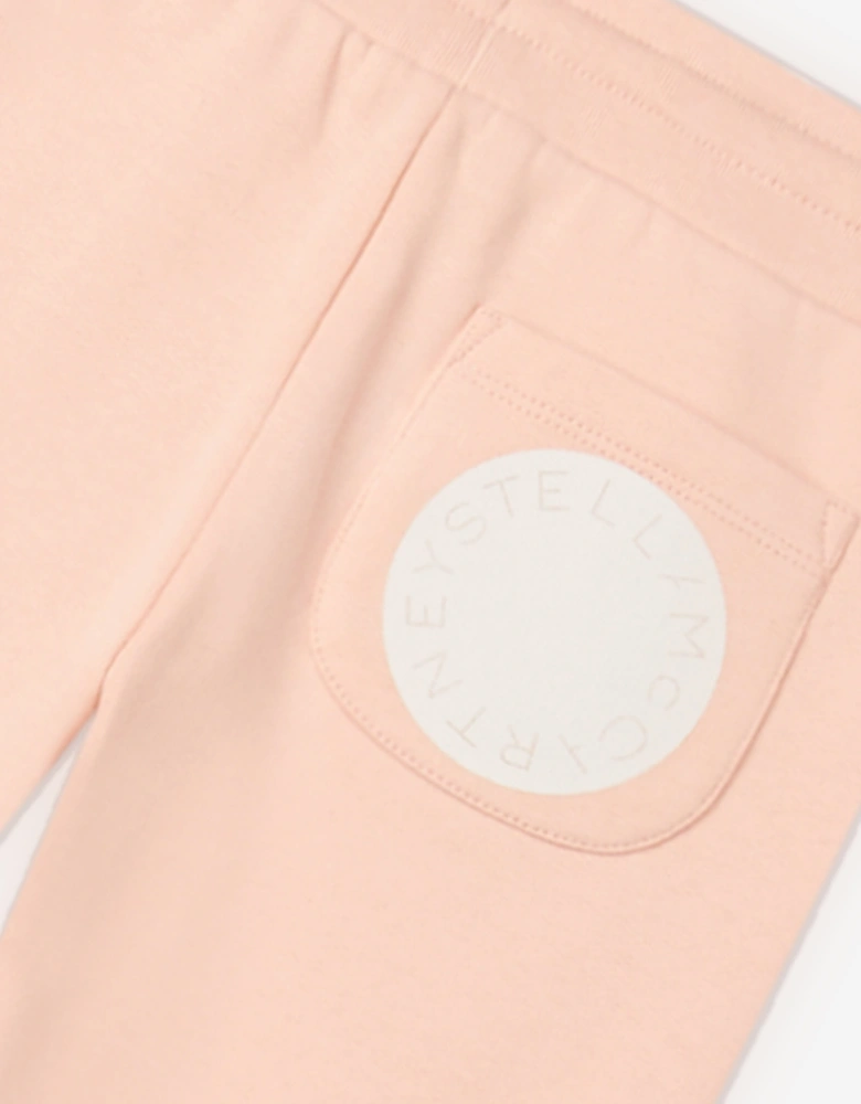 Girls Branded Joggers in Pink
