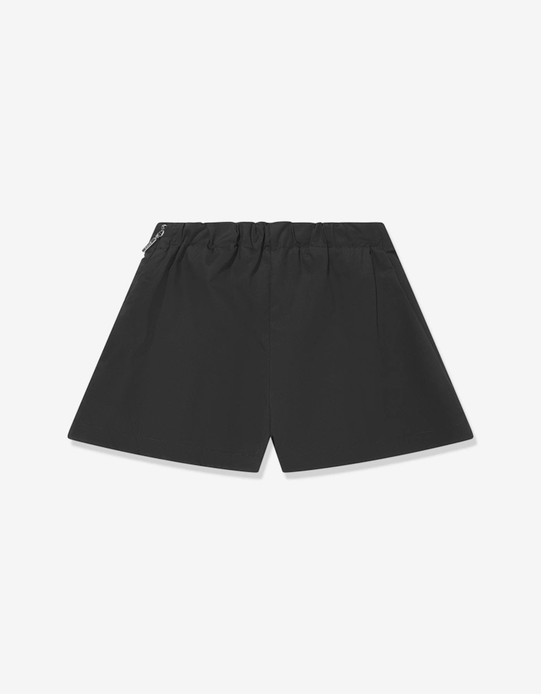 Girls Poplin Shorts in Black